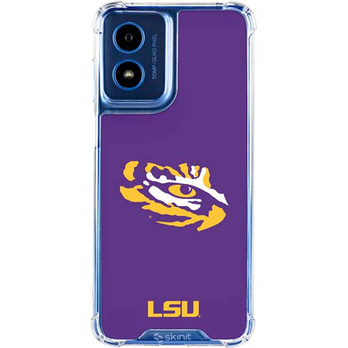 LSU Tiger Eye Logo Moto G 5G (2024) Clear Case